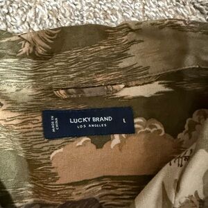 Lucky Brand Earthy Camouflage Top